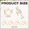 12Pcs Eco-friendly Brass Toggle Clasps KK-ME0002-29-2