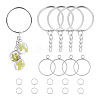 5Pcs 304 Stainless Steel Open Back Bezel Pendants STAS-TAD0001-01D-1