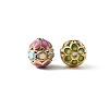Brass & Alloy & Rhinestone Enamel Beads RB-CBA973B-11A-G-2