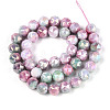 Anti-Tarnish Electroplate Glass Beads Strands GLAA-N010-10mm-09-3