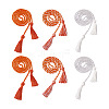 6Pcs 3 Style Polyester Tassel Big Pendant Decorations FIND-TA0001-50-1