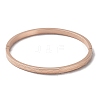 3Pcs 3 Color 304 Stainless Steel Grooved Bangles Set BJEW-F464-08-3