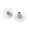 304 Stainless Steel Bullet Clutch Earring Backs X-STAS-Q189-02-1