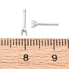 304 Stainless Steel Stud Earring Findings STAS-B091-02A-01P-3