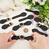 6Pcs Imitation Leather Sew on Toggle Buckles FIND-FG0002-73G-3