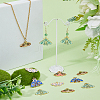 30Pcs 5 Styles Alloy Enamel Pendants ENAM-DC0001-70-5