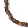 Coconut and Natural & Synthetic Mixed Gemstone Beads Stretch Bracelets BJEW-JB12674-5