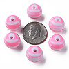 Opaque Striped Acrylic Beads MACR-S373-27B-05-5