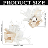Women's Feather Aligator Hair Clips OHAR-WH0034-13B-2