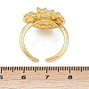 Ocean Theme Brass Cuff Rings RJEW-C135-01G-05-5