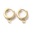 201 Stainless Steel Huggie Hoop Earrings Findings STAS-A167-01S-G-1