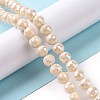Electroplate Glass Beads Strands GLAA-E036-14A-2