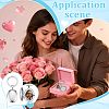 Stainless Steel Photo Locket Keychains KEYC-WH0056-007P-6