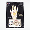 Mixed Shapes Removable Fake Hand Art Temporary Tattoos Paper Stickers AJEW-L044-17-2