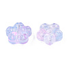 Transparent Spray Painted Glass Beads GLAA-N035-029-G02-3