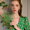 48Pcs 8 Colors Handmade Lampwork Bumpy Beads LAMP-PA0001-52-6