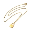 304 Stainless Steel Rolo Chain Pendant Necklaces NJEW-S444-01G-01-4