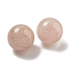 Natural Rose Quartz Round Ball Figurines Statues for Home Office Desktop Decoration G-P532-02A-03-2