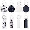 16Pcs 8 Styles PU Leather Keychain KEYC-TA0001-39-1