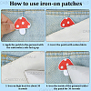 5Pcs Polyester Clothing Patches PATC-CY0001-42-6