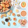 60Pcs Opaque Resin Imitation Food Decoden Cabochons RESI-YW0004-53-5