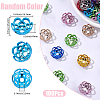 100Pcs UV Plated ABS Bead Caps OACR-SP0002-20-2