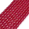 Lab Grown Red Corundum Beads Strands GG-CBAC488-03A-2
