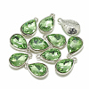 Alloy Glass Charms PALLOY-T028-7x10mm-19-1