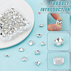   90pcs 9 styles Pointed Back Glass Rhinestone Cabochons RGLA-PH0001-18B-4