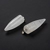 Natural Quartz Crystal Pointed Pendants G-D040-01P-B15-3