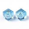 Transparent Epoxy Resin Pendants CRES-N025-07B-05-3