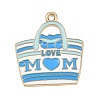 Mother's Day Alloy Enamel Pendants FIND-E054-04A-1