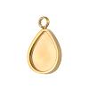 304 Stainless Steel Pendant Cabochon Settings STAS-OY008-79G-1