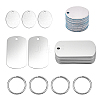 Blank Pendants Key Chain DIY Making Kit DIY-GA0002-50-1