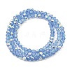 Baking Painted Transparent Glass Beads Strands DGLA-A034-J4mm-B09-2