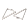 Non-Tarnish 304 Stainless Steel Open Back Bezel Triangle Pendants LS-STAS-Z040-10P-2