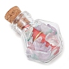 4Pcs Glass Wishing Bottle Decorations PALLOY-JF03100-4