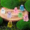 36Pcs 6 Colors Rabbit Luminous Resin Display Decorations DJEW-SZ0001-09-5