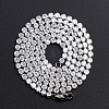 Hip-hop Street Style Titanium Steel Rhinestone Cup Chains Necklace for Men and Women FN4235-8-1