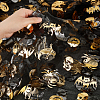 Halloween Themed Polyester Gauze Mesh Fabric DIY-WH0308-304-3