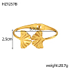 304 Stainless Steel Cuff Bangles STAS-OY009-16G-2