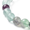 Natural Fluorite Stretch Bracelets BJEW-E373-8mm-10-3