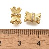 Rack Plating Brass Micro Pave Clear Cubic Zirconia Beads KK-H508-17G-2