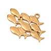 Ocean Series 304 Stainless Steel Pendants STAS-L313-04A-G-2