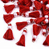 Polycotton(Polyester Cotton) Tassel Pendant Decorations FIND-T052-13I-1