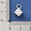 925 Sterling Silver Dice Charms STER-S009-06S-3