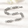 201 Stainless Steel Link Chain Bracelets for Men STAS-T077-08P-2