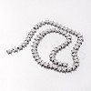 Electroplate Non-magnetic Synthetic Hematite Bead Strands G-F300-24C-F01-2