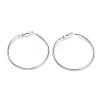 Non-Tarnish Ring 304 Stainless Steel Hoop Earrings for Women Men EJEW-B049-02F-P-1