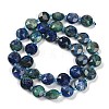 Natural Chrysocolla and Lapis Lazuli Beads Strands G-C116-A18-01-4